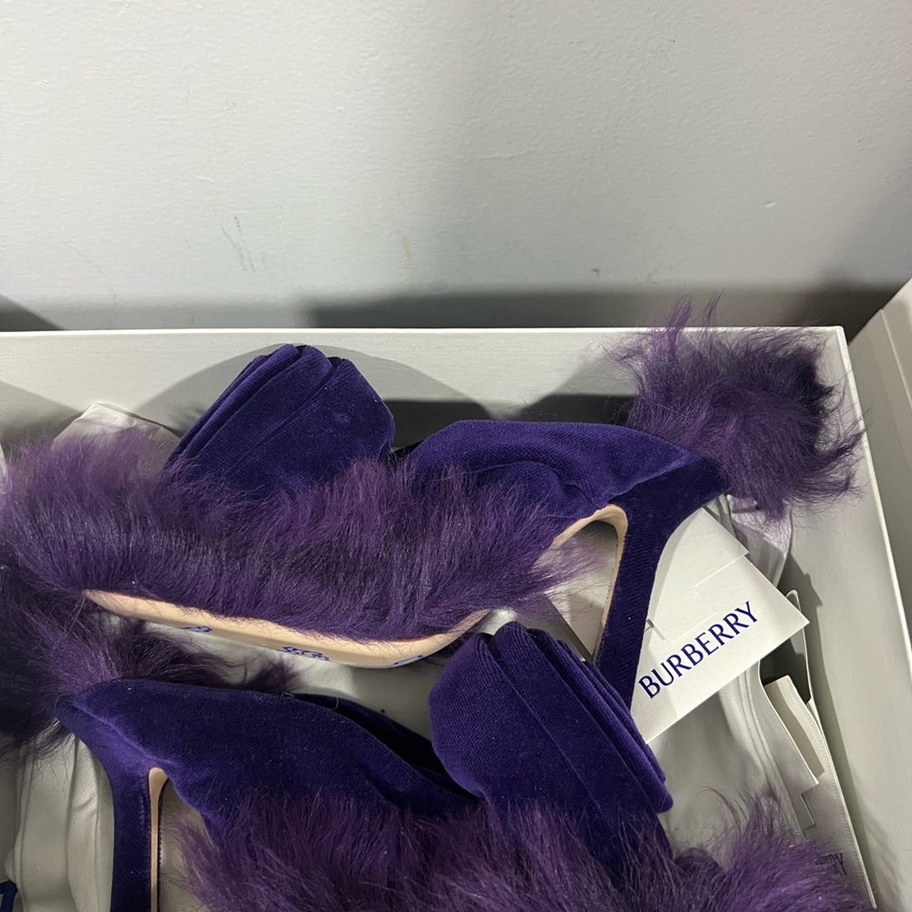 Burberry Women's Luxurious Purple Rose Heels